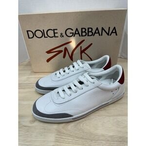 Dolce & Gabbana Mens 42.5 Calfskin Leather Shoes Saint Tropez Portofino Sneakers